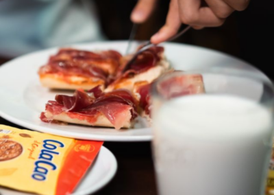 Inicio; tostada de jamon